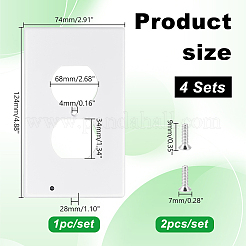 Пластиковая накладка на одноместную розетку KY-WH0046-97