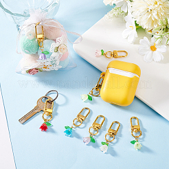 Украшение из пластикового кулона «Ландыш» HJEW-HY00006