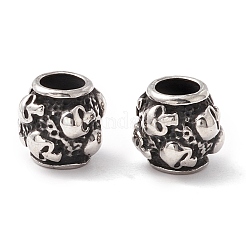 Европейские бусины из нержавеющей стали 304 STAS-M298-25AS