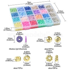 DIY Heishi бусины из полимерной глины набор для поиска ювелирных изделий DIY-FS0005-94B