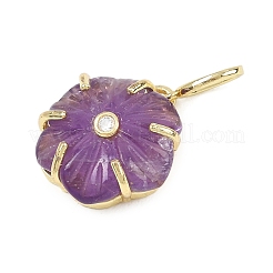 Резные подвески из натурального аметиста&nbsp;G-G330-01G-01