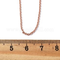 Латунные кабельные цепи ожерелья MAK-P011-01RG