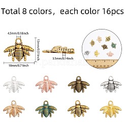 128 шт. 8 цвета подвески из сплава в тибетском стиле FIND-CA0007-06