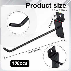 100 шт. железная полка-вешалка&nbsp;AJEW-WA0001-20