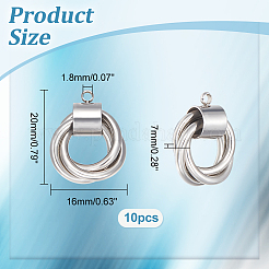 10 шт. подвески из нержавеющей стали 304 STAS-UN0046-55