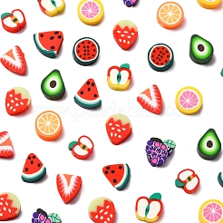 200шт 10 стиля ручной работы бусины из полимерной глины CLAY-FS0001-40