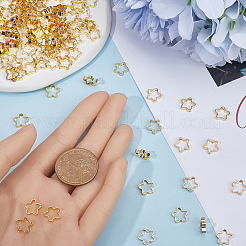 100шт стойка с покрытием латунные бусины рамки KK-SP0002-26G