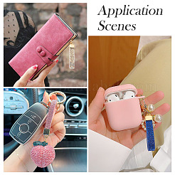 11 шт. 11-цветная фурнитура для брелока из сплава со стразами&nbsp;FIND-BT0001-38B