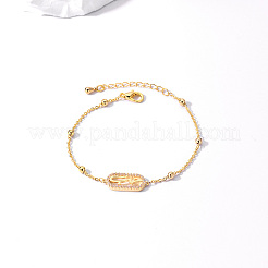 Браслеты из латунных овальных звеньев&nbsp;XB4113-1