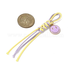 6 шт. корейский вощеный полиэстеровый шнур и эмалированный сплав&nbsp;HJEW-JM04416