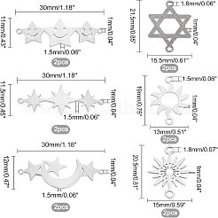 12 шт. 6 соединителя из нержавеющей стали 304 STAS-FH0001-46