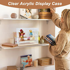 Одноуровневые прямоугольные прозрачные акриловые коробки для минифигурок ODIS-WH0017-104A