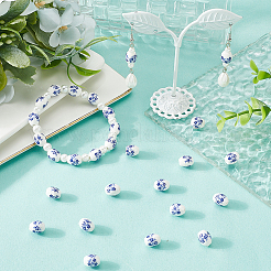 60шт фарфоровые бусины ручной работы&nbsp;PORC-SC0001-29B