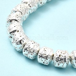 Гальванические бусины из натуральной лавы G-G984-10S