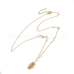 Овальные подвески из нержавеющей стали 304 NJEW-A045-23G