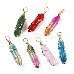 Подвески lampwork GLAA-T023-07A