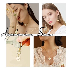 18 шт. 6 стильных латунных подвески с микропаве из прозрачного кубического циркония и подвески со стразами из сплава&nbsp;KK-SC0002-80