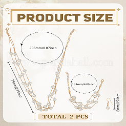 Пластиковые серьги-гвоздики с искусственным жемчугом&nbsp;SJEW-LP0001-94