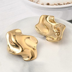 Серьги-гвоздики из нержавеющей стали 304 EJEW-K268-73G