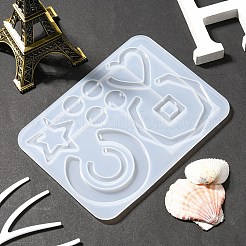 Геометрические подвески и соединения силиконовые Молды&nbsp;DIY-YW0006-70