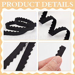 Плоский полиэстеровый широкий эластичный шнур OCOR-WH0100-22A