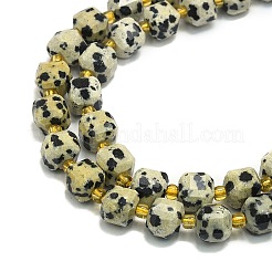 Природные яшмы далматин бисер нитей G-I376-D85-01
