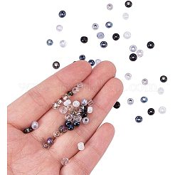 Смешанный стиль 6/0 круглый стеклянный бусины&nbsp;SEED-PH0006-4mm-01