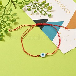 Регулируемые нейлоновые шнур плетеный браслеты из бисера&nbsp;BJEW-JB05543-02
