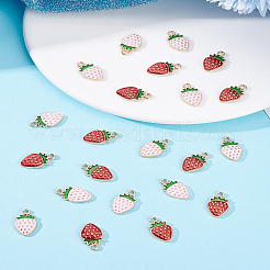 48шт 2 цвета светлые позолоченные подвески из сплава с эмалью&nbsp;FIND-LP0002-74