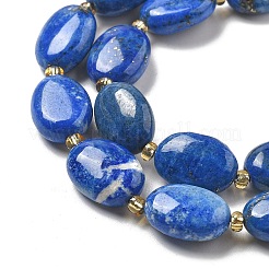 Нитки бусины из натурального ляписа-лазури G-H005-A09-02