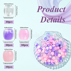 120 шт. 4 стиля бусины из АБС-пластика с имитацией жемчуга европейские FIND-SC0019-28A