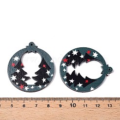 Подвески из дерева тополя с принтом FIND-N005-74Q