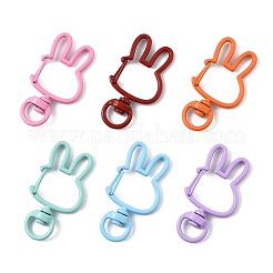 14 шт. окрашенных распылением экологически чистых застежек-карабинов из сплава FIND-FS0004-60