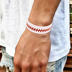 Браслет из 20 кожаного шнура с широким шнуром и кнопкой для мужчин и женщин GUQI-CL0001-01B