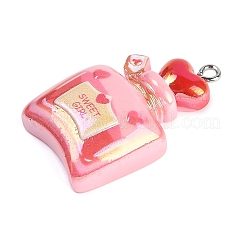 Подвески из непрозрачной смолы с уф-покрытием RESI-R458-04C