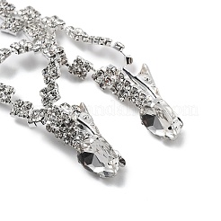 Цепочка для волос из сплава со стразами OHAR-M044-02B-S