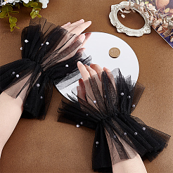 Съемные рукава из марли с кружевными воланами&nbsp;AJEW-WH0609-202