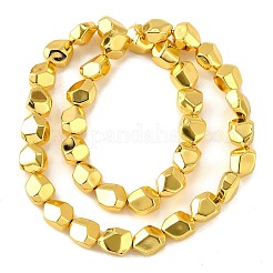 Стеклянные бусины с гальваническим покрытием &nbsp;EGLA-V001-06A