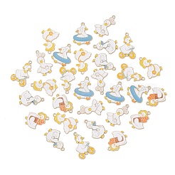 30шт 6 стиля подвески из сплава с эмалью ENAM-CJ0005-22