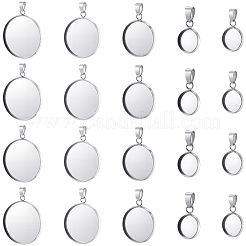 50 шт. 5 стиля подвески из нержавеющей стали 304 с кабошонами&nbsp;STAS-BBC0007-38