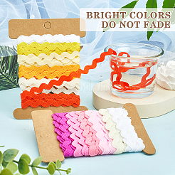 4 карточка 2 стиля полиэстеровая волнистая бахрома отделочная лента DIY-GF0009-48G