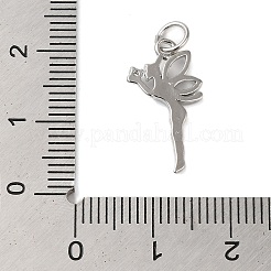 Подвески из латуни и прозрачного циркония с покрытием стойки KK-S372-12P