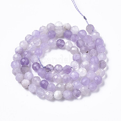 Нити бусин из натурального лавандового аметиста G-R465-06