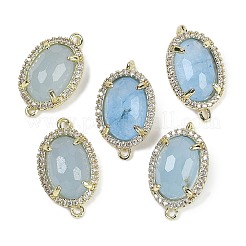 Натуральные смешанные драгоценные камни ограненные овальные звенья&nbsp;G-B126-07G