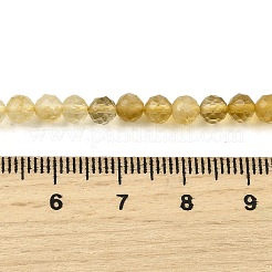 Природный желтый кварц нитей бисера&nbsp;G-G259-D03-4mm