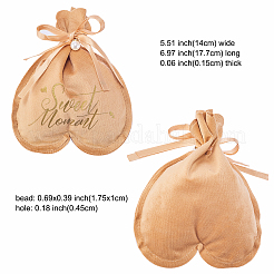 Подарочные пакеты на шнурке из бархата&nbsp;ABAG-CJC0003-02B