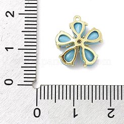 Латунные подвески бирюзового цвета&nbsp;KK-S514-03G