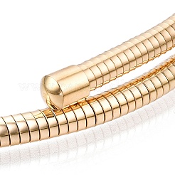 Железные круглые змеиные цепи NJEW-T016-01G