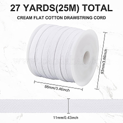 25 м двухслойных плоских хлопковых шнуров OCOR-BC0001-74D