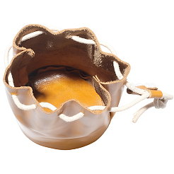 Кожаные сумки-ведра для хранения монет с завязками&nbsp;AJEW-WH20064-95A